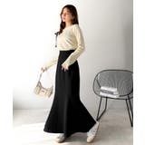 フレアシルエットで360度美人見え♪ダブルクロス素材バックシャーリングマーメイド… | Classical Elf  | 詳細画像13 