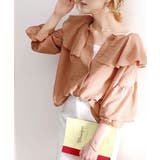 大人なシアー魅せ。2wayラッフルフリルビッグカラーブラウス | Classical Elf  | 詳細画像12 