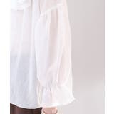 大人なシアー魅せ。2wayラッフルフリルビッグカラーブラウス | Classical Elf  | 詳細画像18 