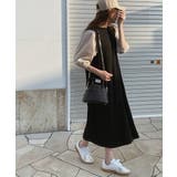 旬顔、ぽわん袖。異素材ドッキングワンピース | Classical Elf  | 詳細画像4 