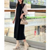 旬顔、ぽわん袖。異素材ドッキングワンピース | Classical Elf  | 詳細画像7 