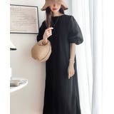 旬顔、ぽわん袖。異素材ドッキングワンピース | Classical Elf  | 詳細画像16 