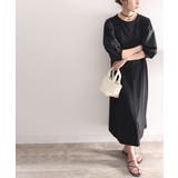 旬顔、ぽわん袖。異素材ドッキングワンピース | Classical Elf  | 詳細画像18 