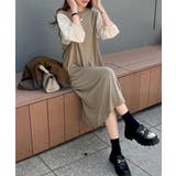 旬顔、ぽわん袖。異素材ドッキングワンピース | Classical Elf  | 詳細画像26 