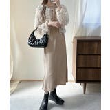 旬顔、ぽわん袖。異素材ドッキングワンピース | Classical Elf  | 詳細画像32 