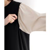 旬顔、ぽわん袖。異素材ドッキングワンピース | Classical Elf  | 詳細画像34 