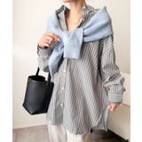 Happyストライプ！ワンポイント刺繍オーバーシャツ | Classical Elf  | 詳細画像11 