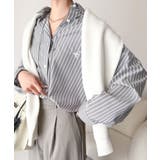 Happyストライプ！ワンポイント刺繍オーバーシャツ | Classical Elf  | 詳細画像21 