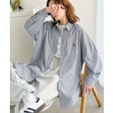 Happyストライプ！ワンポイント刺繍オーバーシャツ | Classical Elf  | 詳細画像23 