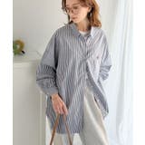 Happyストライプ！ワンポイント刺繍オーバーシャツ | Classical Elf  | 詳細画像24 