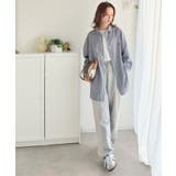 Happyストライプ！ワンポイント刺繍オーバーシャツ | Classical Elf  | 詳細画像25 