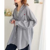 Happyストライプ！ワンポイント刺繍オーバーシャツ | Classical Elf  | 詳細画像26 