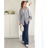 Happyストライプ！ワンポイント刺繍オーバーシャツ | Classical Elf  | 詳細画像28 