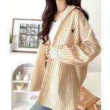 Happyストライプ！ワンポイント刺繍オーバーシャツ | Classical Elf  | 詳細画像36 