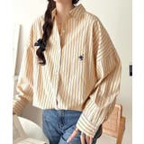 Happyストライプ！ワンポイント刺繍オーバーシャツ | Classical Elf  | 詳細画像38 