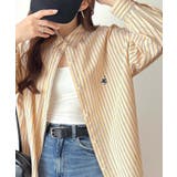 Happyストライプ！ワンポイント刺繍オーバーシャツ | Classical Elf  | 詳細画像40 