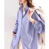 Happyストライプ！ワンポイント刺繍オーバーシャツ | Classical Elf  | 詳細画像1 