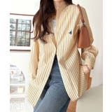 Happyストライプ！ワンポイント刺繍オーバーシャツ | Classical Elf  | 詳細画像42 