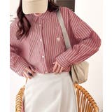 Happyストライプ！ワンポイント刺繍オーバーシャツ | Classical Elf  | 詳細画像48 