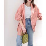 Happyストライプ！ワンポイント刺繍オーバーシャツ | Classical Elf  | 詳細画像51 