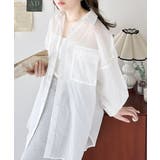 リラックスムード溢れるオーバーサイズ。立体胸ポケットシアーシャツ | Classical Elf | 詳細画像6