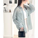 リラックスムード溢れるオーバーサイズ。立体胸ポケットシアーシャツ | Classical Elf | 詳細画像15