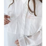 リラックスムード溢れるオーバーサイズ。立体胸ポケットシアーシャツ | Classical Elf | 詳細画像22