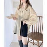 リラックスムード溢れるオーバーサイズ。立体胸ポケットシアーシャツ | Classical Elf | 詳細画像1