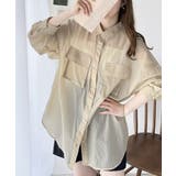 リラックスムード溢れるオーバーサイズ。立体胸ポケットシアーシャツ | Classical Elf | 詳細画像2