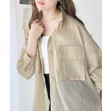 リラックスムード溢れるオーバーサイズ。立体胸ポケットシアーシャツ | Classical Elf | 詳細画像3