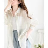 アイボリー | 大人モード煌めく、シャイニーシアーブラウス | Classical Elf