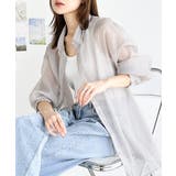 グレージュ | 大人モード煌めく、シャイニーシアーブラウス | Classical Elf