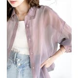 ピンク | 大人モード煌めく、シャイニーシアーブラウス | Classical Elf