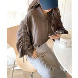 上品な抜け感と自由なアレンジ叶う。2wayカラー袖シャーリングシアー素材シャツブ… | Classical Elf | 詳細画像7