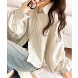 上品な抜け感と自由なアレンジ叶う。2wayカラー袖シャーリングシアー素材シャツブ… | Classical Elf | 詳細画像10