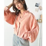 上品な抜け感と自由なアレンジ叶う。2wayカラー袖シャーリングシアー素材シャツブ… | Classical Elf | 詳細画像22