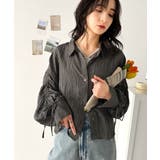 上品な抜け感と自由なアレンジ叶う。2wayカラー袖シャーリングシアー素材シャツブ… | Classical Elf | 詳細画像1