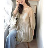 程よい透け感が女性らしい。前後2WAYのオーガンジーのバルーンブルゾン | Classical Elf | 詳細画像29