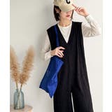 存在感ある凹凸ジャガード☆前後2way裾ドロストサロペット | Classical Elf  | 詳細画像2 