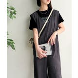 存在感ある凹凸ジャガード☆前後2way裾ドロストサロペット | Classical Elf  | 詳細画像8 