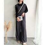 存在感ある凹凸ジャガード☆前後2way裾ドロストサロペット | Classical Elf  | 詳細画像9 