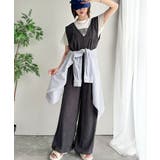 存在感ある凹凸ジャガード☆前後2way裾ドロストサロペット | Classical Elf  | 詳細画像11 