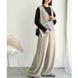 存在感ある凹凸ジャガード☆前後2way裾ドロストサロペット | Classical Elf  | 詳細画像18 