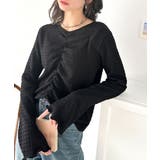 大人の魅力を引き立てる。胸シャーリングジャガードトップス(長袖) | Classical Elf | 詳細画像10