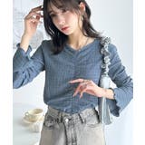 大人の魅力を引き立てる。胸シャーリングジャガードトップス(長袖) | Classical Elf | 詳細画像17