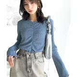 大人の魅力を引き立てる。胸シャーリングジャガードトップス(長袖) | Classical Elf | 詳細画像19