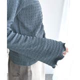 大人の魅力を引き立てる。胸シャーリングジャガードトップス(長袖) | Classical Elf | 詳細画像25