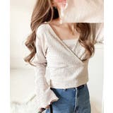 スタイルアップが叶う！リボンカシュクールジャガードカットソー（フレアスリーブ） | Classical Elf  | 詳細画像16 