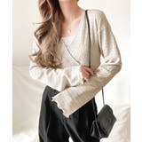 スタイルアップが叶う！リボンカシュクールジャガードカットソー（フレアスリーブ） | Classical Elf  | 詳細画像17 