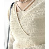 スタイルアップが叶う！リボンカシュクールジャガードカットソー（フレアスリーブ） | Classical Elf  | 詳細画像27 